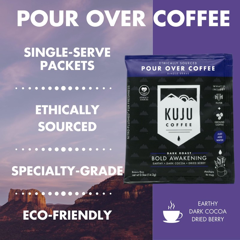 Kuju Coffee Premium Pour Over Camping Coffee Singles - 6