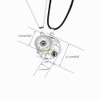 Collar Magnético para Parejas de Sol Y, 100 Idiomas, Colgante