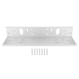 500kg Door Magnetic Lock Bracket L Type Aluminium Alloy Mounting Stents for Access Control