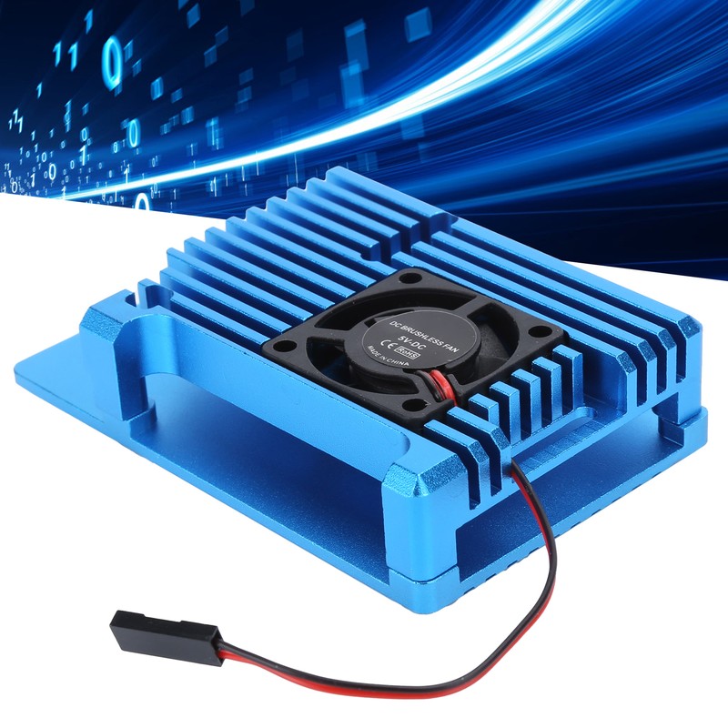Single Fan Heat Sink CNC Protective Cover for Raspberry Pi