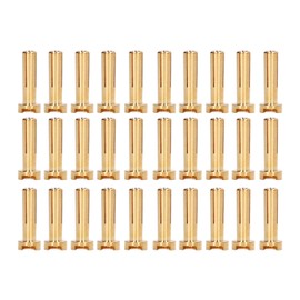 30Pcs Banana Plug Connectors Brass High Accuracy Standard RC Battery Wire Plug 4mm