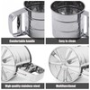 Fsaklaskdy Powdered Sugar Shaker, Fine Flour Sieve One-Hand, Icing Sugar
