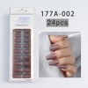 Nzakybbi Press on Nails Short Ballerina Gradient Artificial Nails for