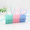 12-Piece Hanging Type Clips Clothespin 3ea