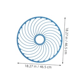 WOONEKY 2pcs Fishing Hand Throwing Disc Durable Replacement Fishing Net Plate Hollowed Design for Easy Casting