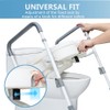 WeHwupe Raised Toilet Seat with Handles for Elderly - Toilet