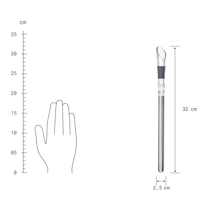 BUTLERS Sommelier Wine Pourer with Cooling Rod Length 32 cm