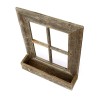 homeroots home decor 22X18 Rustic Weatered Grey Window Frame With
