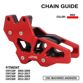 Motorcycle Chain Guard Guide Sprocket Protection CNC Aluminum Compatible To CRF150F 2003-2009 2012-2017 CRF230F 2003-2009 2012-2017 2019 CRF250F 2019-2020 Red