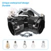 PATIKIL E26/E27 Medium Base 3 Light Cluster Socket, 1 Pcs
