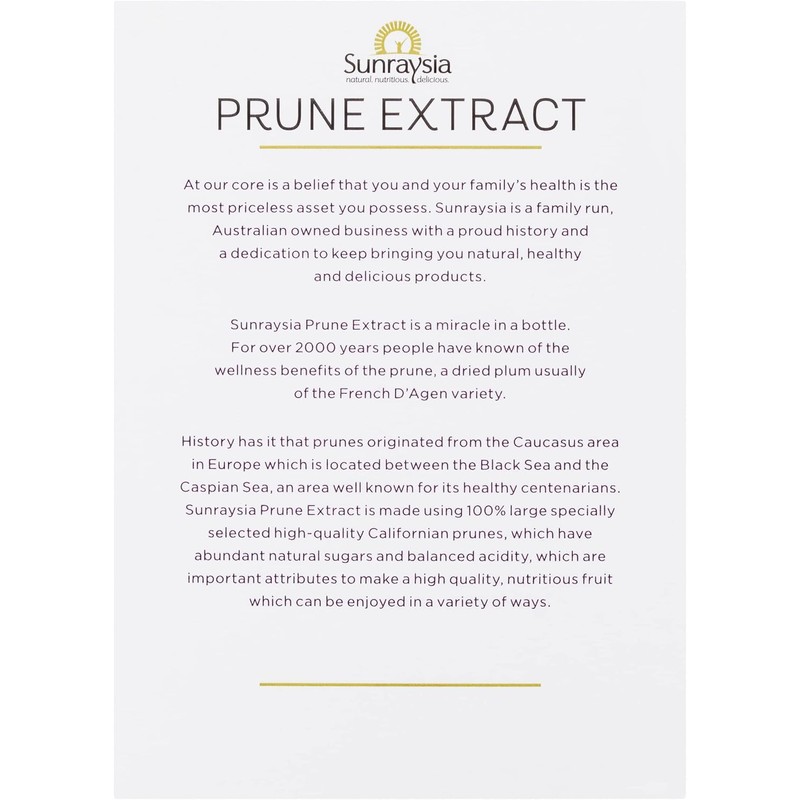 100% Natural Prune Extract – Gentle Constipation Relief & Digestive