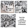 American Home Collection 4 Piece Print Bedding Sheets & Pillowcases