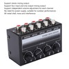 Stereo Mini Mixer Passive Audio Signal Controller 4 Channel Hub