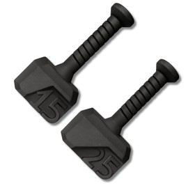 Yes4All Hammer Kettlebell Anti Slip Handle Workout for Macebell Weights Exercises, Push up, Handle Grip Strength Training Equipment - 15,25 lb Pair