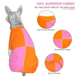 Topkins Dog Pajamas, Pet Pullover Costume, Dog Jumpsuit for Small Medium Dog, Lightweight Pet Pajamas for Spring, Summer, Autumn, L