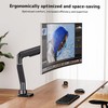 Single Monitor Arm Heavy-Duty for 17-49 inch Screen - Supports