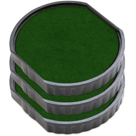 COLOP E/R40 Non-Toxic, Water Based Premium Replacement Pad for Printer R40 Stamp - Pack of 3 - Green