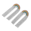 Rhinestone Rainbow Pride Earrings for Women Colorful Long Rhinestone Sparkle