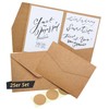 Japun - 25 Pocketfold Blank Kraft Paper Cards with Envelopes