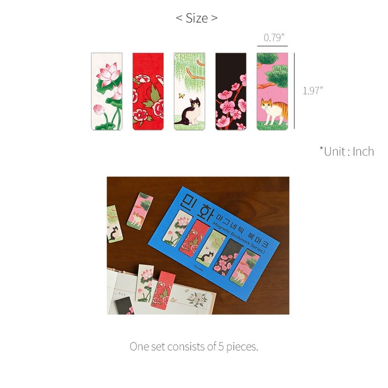 Mono Like Minfa Series 1 Minhwa Series. 1 Bookmarks Set