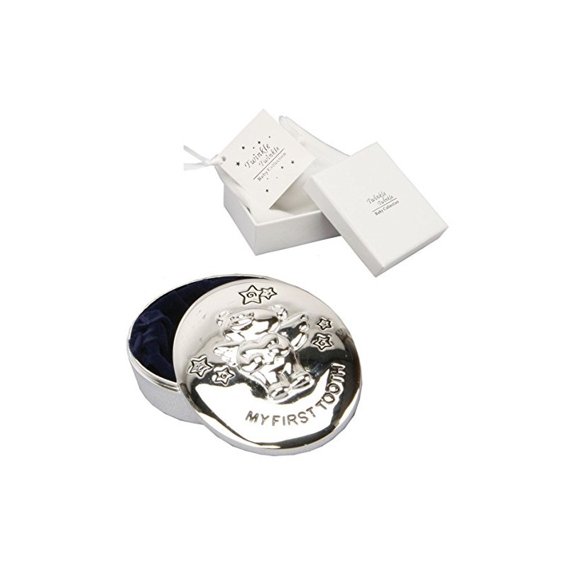 Twinkle Twinkle Silver Plated My First Tooth Box by Widdop