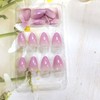 Oval Press on Nails Short Almond Fake Nails Medium Length