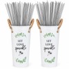 Wedding Sparkler Buckets, 2 Pack Metal Holders