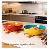 KATIEER Bamboo Trivet Set for Hot Dishes, 5 Pieces with