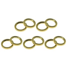 Dopro Pack of 10 USA Spec 15/32" Fine Knurled LP Guitar Toggle Switch Nut For Switchcraft Switches Gold