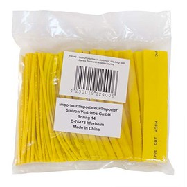Shrink Tubing Assortment Yellow (100 Pieces)