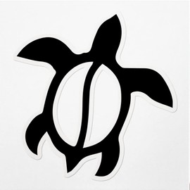 Decal Stickers of Hawaiian Turtle Premium Indoor (No Waterproof) Vinyl Decal Stickers for Laptop Phone Accessory Helmet Car Window Mug Tuber Cup Door Wall Decoration ANDVER3505691BL