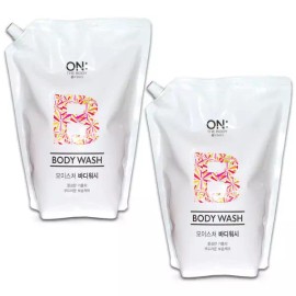 On the Body 온더바디 모이스처 바디워시리필 2100ml x 2개 [엘라스틴 모이스처라이징 린스리필(컨디셔] On the Body Moisture Body Wash Refill 2100ml x 2 [Elastine Moisturizing Rinse Refill (Conditioner)]
