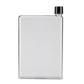 Tyenaza Flat Water Bottle, Slim Water Bottle for Handbag, Leak Proof Slim Handbag Poket Water Bottle for Outdoor Sports Fitness Camping Hiking Cycling 420 ml White