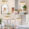 Battery Operated Wall Sconce, 3-Light Dimmable Rechargeable Wireless Vanity Light