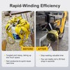 QZATTCAEN Heavy-Duty Steel Cargo Strap Winder – Portable Flatbed Trailer