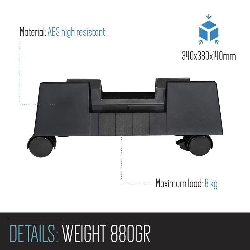 Desktop Computer Support, Mobile PC Case Support - ABS, with