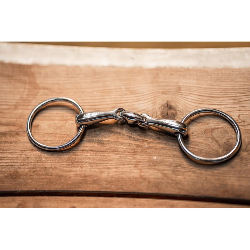 Equinate Water Snaffle Stainless Steel 16 mm Double Jointed 18.5