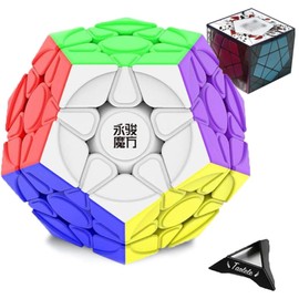 Megaminx Speed Cube, YJ YuHu V2 M Dodecahedron Cube Magnetic Stickerless Pentagon Magic Puzzle Cube 3D Brain Teaser Puzzle Cube Toys Educational Games Presents Speed Cube Enthusiasts