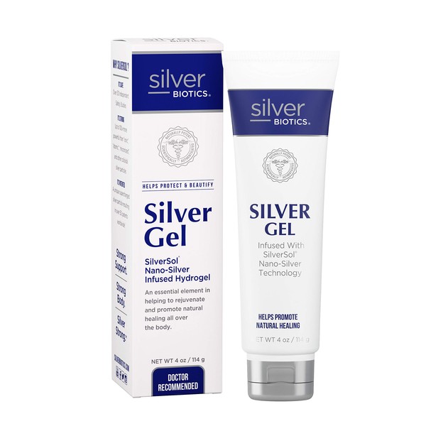 American Biotech Labs - Silver Biotics - Silver Gel - SilverSol Nano-Silver Infused Hydrogel - 4 oz.