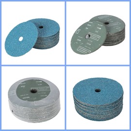 waltyotur Zirconia Resin Grinding and Sanding Discs, 5 x 7/8, 24 Grit Zirconia Resin Sanding Discs, Used for Grinding, Mixing, Finishing and Polishing(25 Pack)