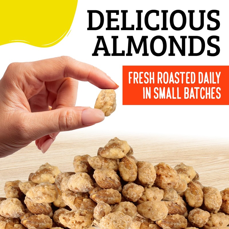 Almond Brothers Roasted Almonds - 2 lb Bag - Hand