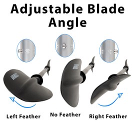 Sea Eagle 4 Part Easy Pack Kayak Paddle (7'10 inch) with Asymmetrical Fiberglass Reinforced Nylon Blades Boats (2)