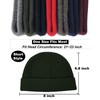 PHILIGHTS Short Fisherman Beanie for Men Women, Wool Knit Cuff