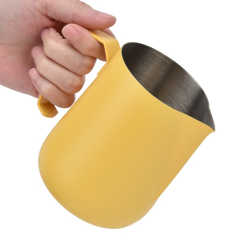 Milk Frothing Pitcher Thickened Frother Cup 450ml with Pointed Spout