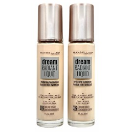 Maybelline New York 2 Pack Maybelline Dream Radiant Liquid Hydrating Foundation 02 Fair Porcelain