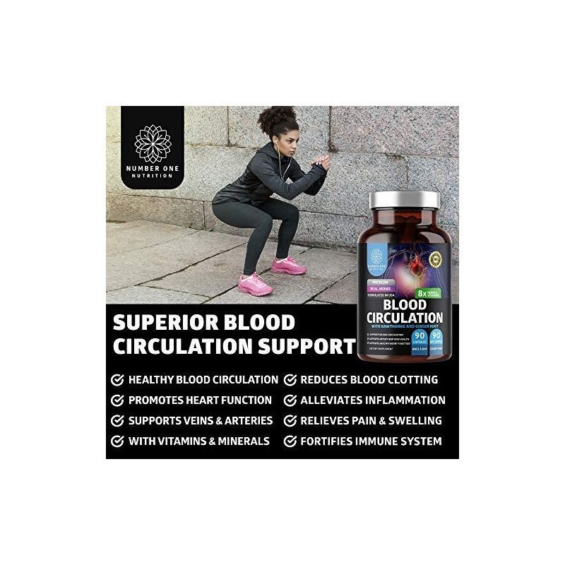 Blood Circulation Supplement, 90 Caps blood flow