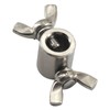 (6 Pieces) M6 Hand Twist Wire Rope Clamp 304 Stainless
