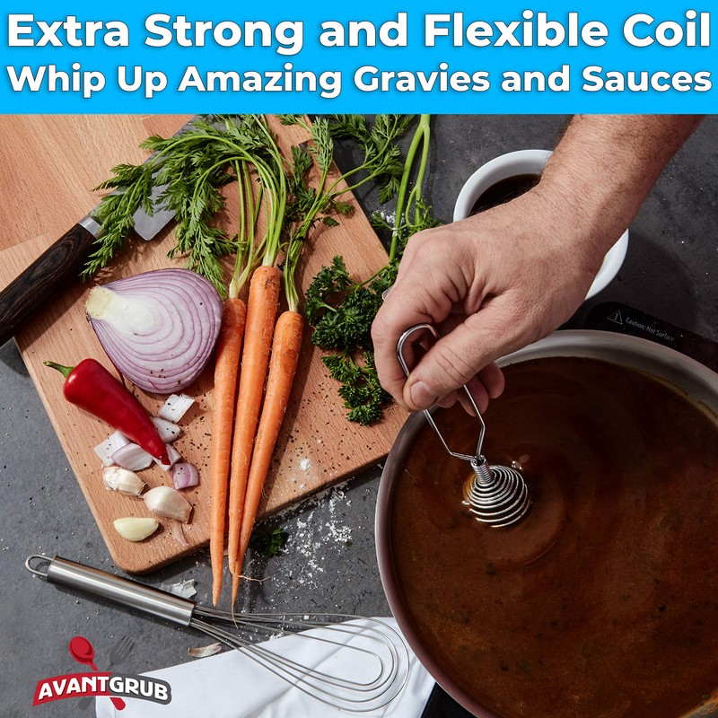 Chef Grade, Extra Strong 8 Inch French Coil Whisk 2