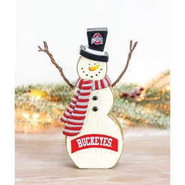 Hanna's Handiworks Ohio State Resin Snowman Tabletop