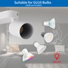 ANWIO EUS-EA190811-10-02RW Ceiling Spotlight 2-Bulb White GU10 Swivelling Spotlight for